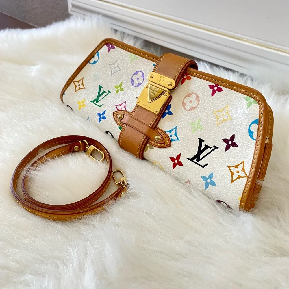 ❤️ SOLD‼️ Louis Vuitton Shirley Monogram White Multicolor - Picture 4 of 17